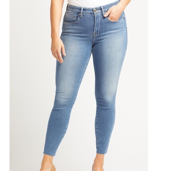 Good American Blue Ankle Jeans - Picture 1 of 9